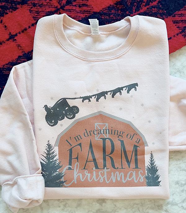 New Arrival :: Wholesale Western Farm Christmas Sweatshirt