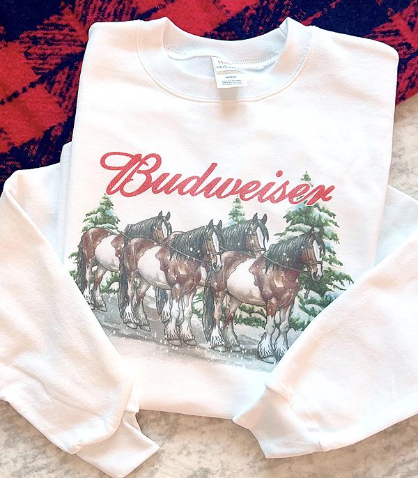 New Arrival :: Wholesale Western Vintage Horse Christmas Sweatshi