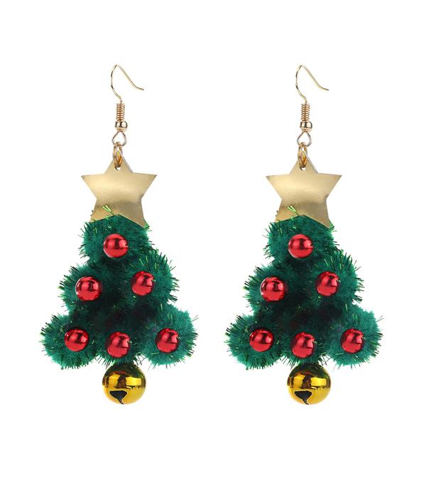 New Arrival :: Wholesale Christmas Tree Bell Earrings