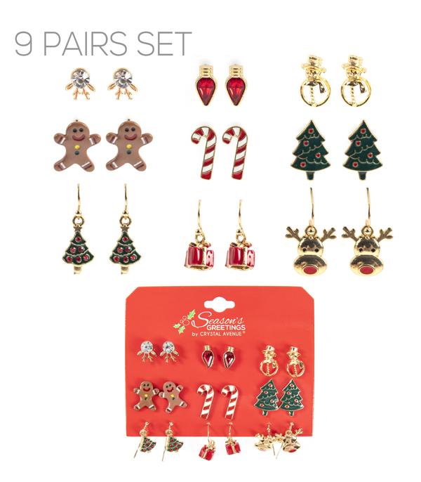 New Arrival :: Wholesale Christmas Set Earrings