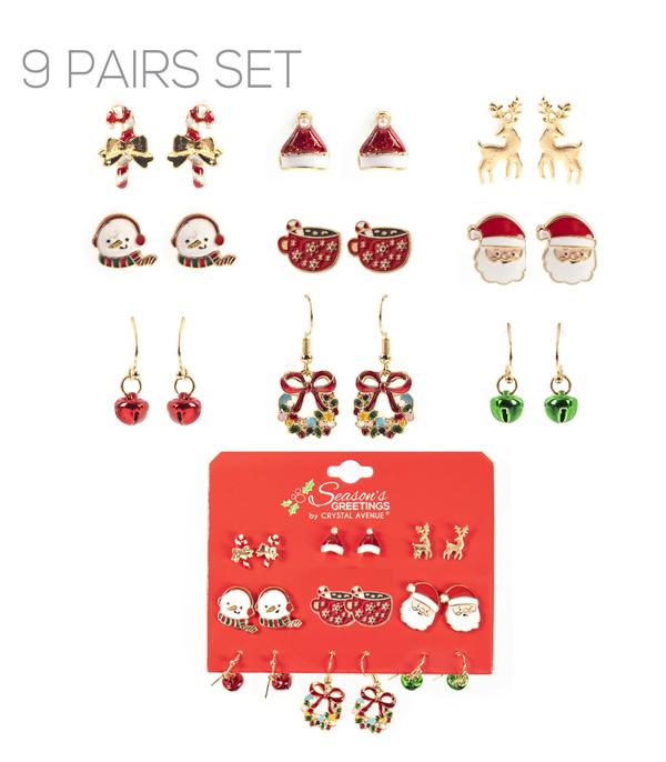 New Arrival :: Wholesale Christmas Set Earrings