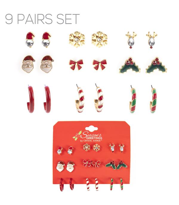 New Arrival :: Wholesale Christmas Set Earrings