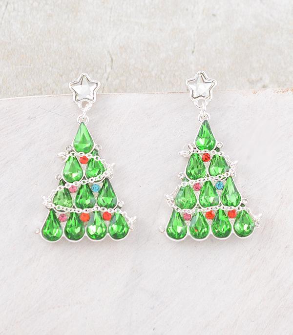 New Arrival :: Wholesale Christmas Tree Earrings