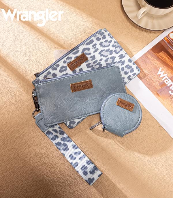 New Arrival :: Wholesale Wrangler Leopard Print Wristlet Set