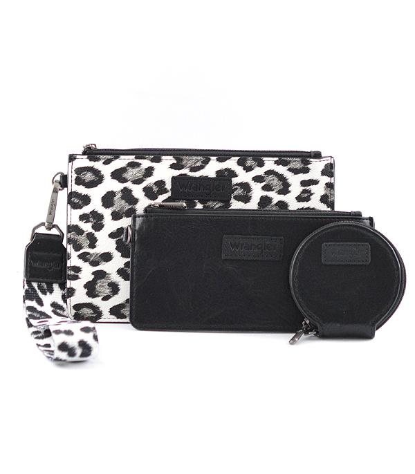 New Arrival :: Wholesale Wrangler Leopard Print Wristlet Set