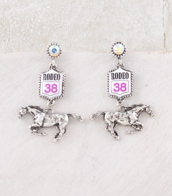 New Arrival :: Wholesale Western Rodeo Horse Dangle Earrings