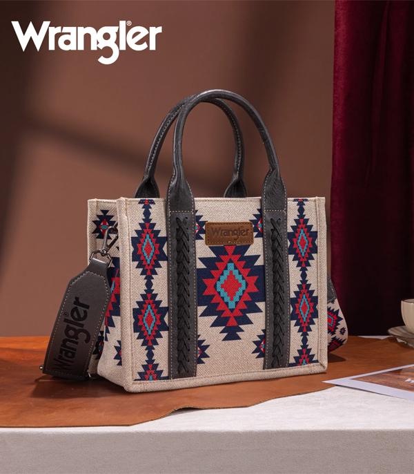New Arrival :: Wholesale Wrangler Aztec Pattern Tote Crossbody 