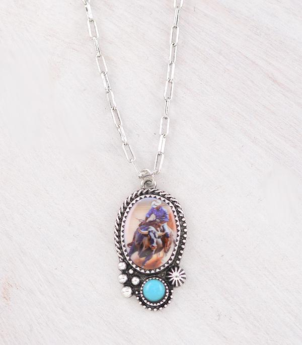 NECKLACES :: CHAIN WITH PENDANT :: Wholesale Tipi Brand Vintage Cowboy Necklace