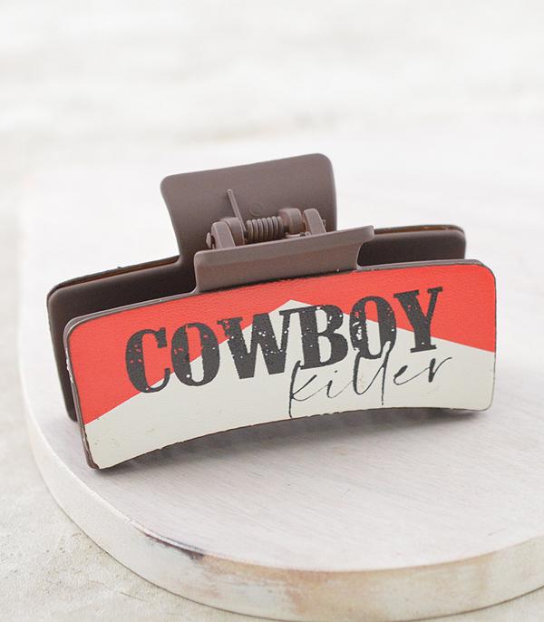 New Arrival :: Wholesale Western Cowboy Killer Hair Claw Clip