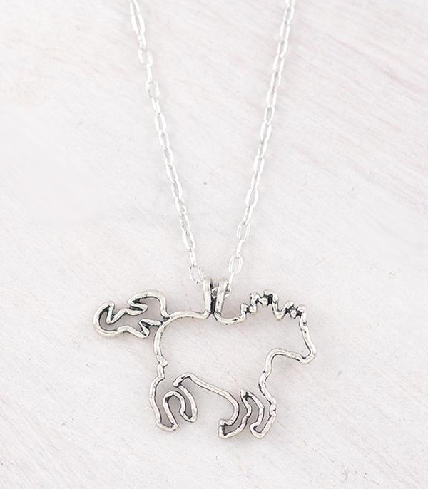 New Arrival :: Wholesale Western Horse Cut-Out Necklace