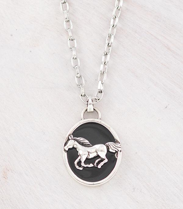 New Arrival :: Wholesale Western Horse Pendant Necklace
