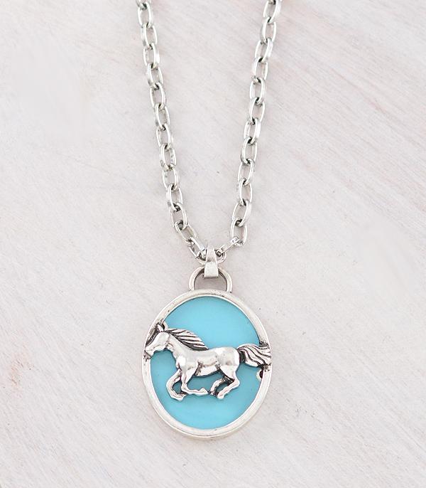 New Arrival :: Wholesale Western Horse Pendant Necklace