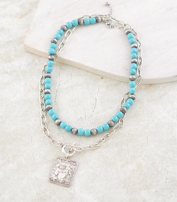 New Arrival :: Wholesale Western Cowgirl Pendant Necklace Set