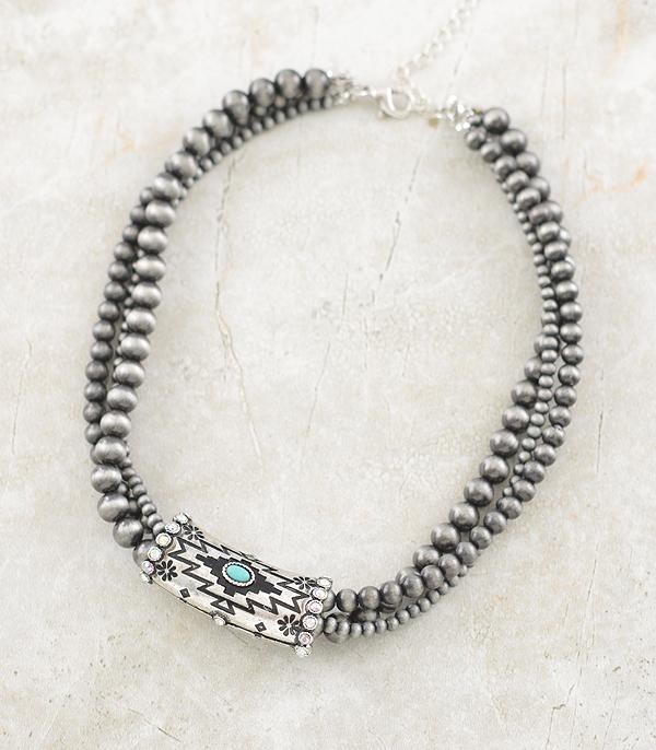 New Arrival :: Wholesale Western Aztec Navajo Pearl Necklace