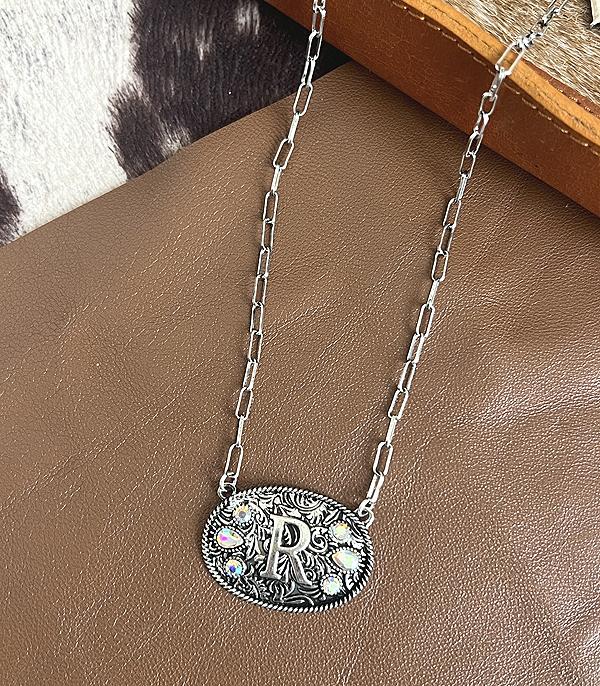 WHAT'S NEW :: Wholesale Western Concho Initial Necklace