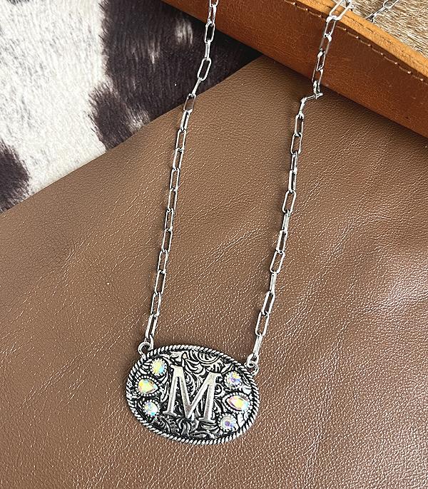 WHAT'S NEW :: Wholesale Western Concho Initial Necklace