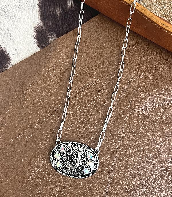 WHAT'S NEW :: Wholesale Western Concho Initial Necklace