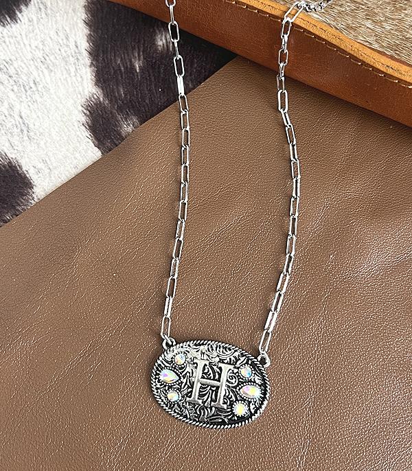 WHAT'S NEW :: Wholesale Western Concho Initial Necklace