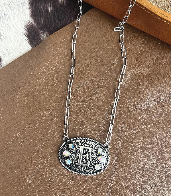 WHAT'S NEW :: Wholesale Western Concho Initial Necklace