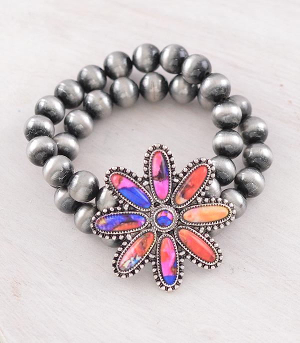 WHAT'S NEW :: Wholesale Western Flower Stone Bracelet
