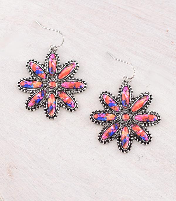 WHAT'S NEW :: Wholesale Western Flower Concho Earrings