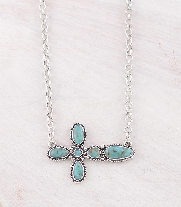 WHAT'S NEW :: Wholesale Western Turquoise Cross Necklace