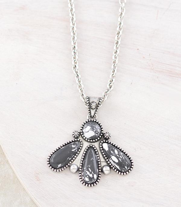 WHAT'S NEW :: Wholesale Western Howlite Stone Pendant Necklace