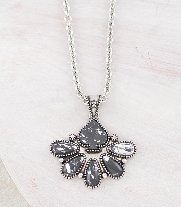 WHAT'S NEW :: Wholesale Western Ace of Spade Stone Necklace