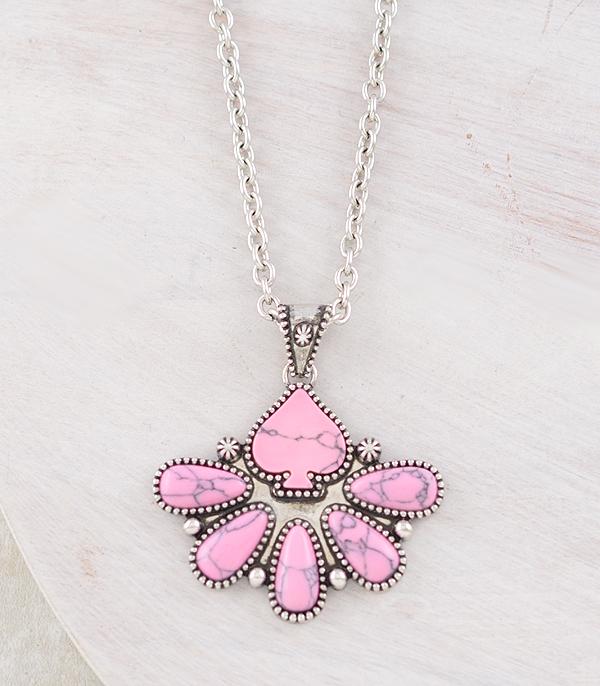 WHAT'S NEW :: Wholesale Western Ace of Spade Stone Necklace