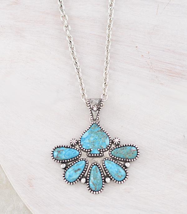 WHAT'S NEW :: Wholesale Western Ace of Spade Stone Necklace