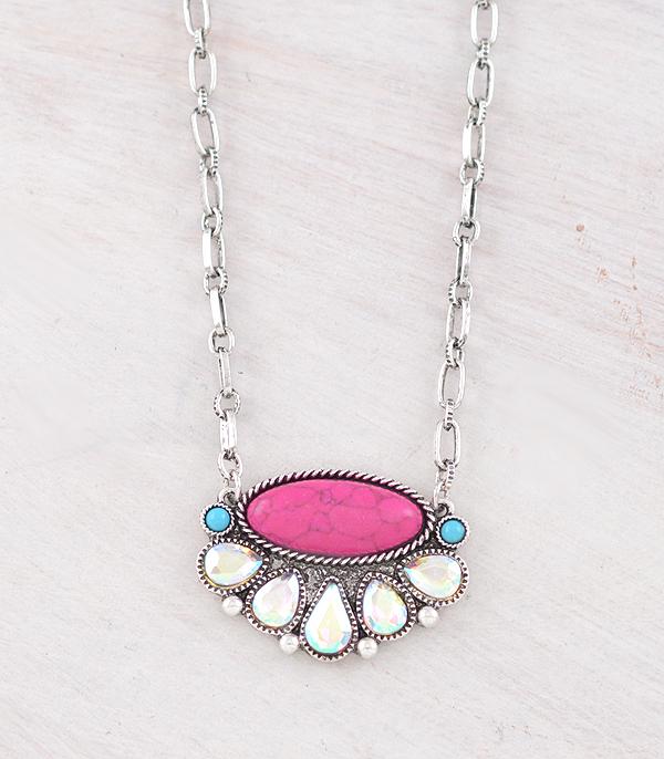 WHAT'S NEW :: Wholesale Western AB Stone Pendant Necklace