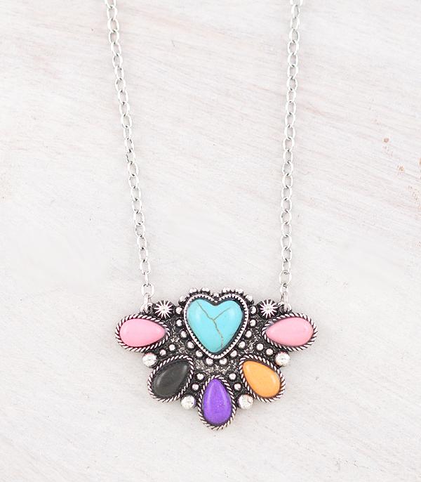 WHAT'S NEW :: Wholesale Western Turquoise Heart Necklace
