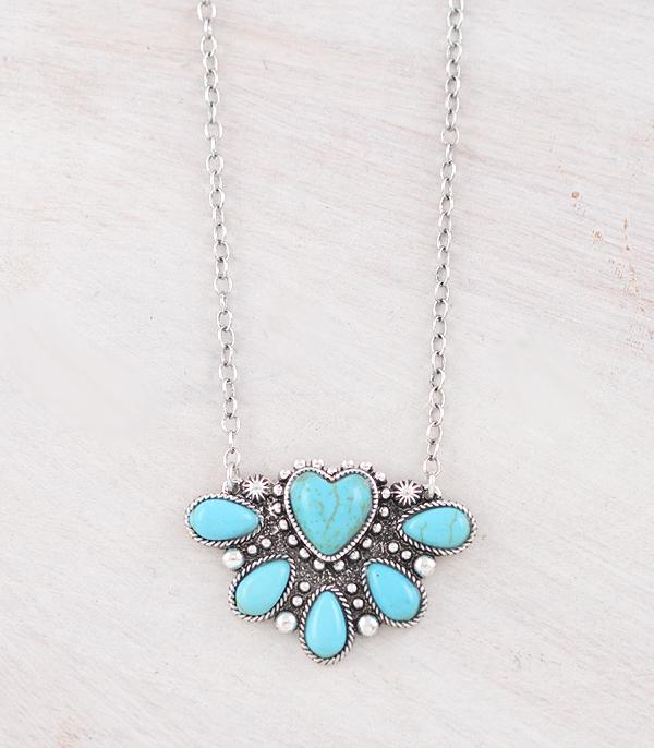 WHAT'S NEW :: Wholesale Western Turquoise Heart Necklace
