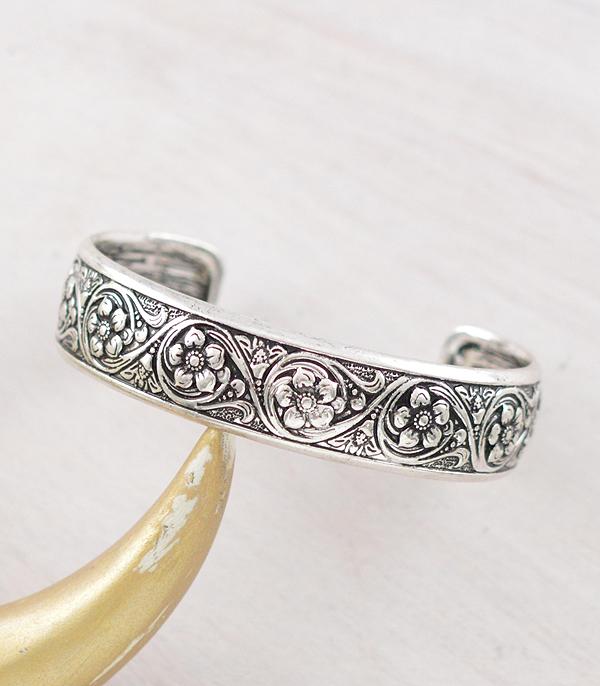 WHAT'S NEW :: Wholesale Western Floral Tooling Cuff Bracelet