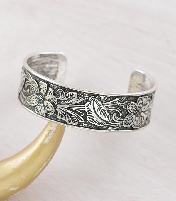 WHAT'S NEW :: Wholesale Western Floral Tooling Cuff Bracelet