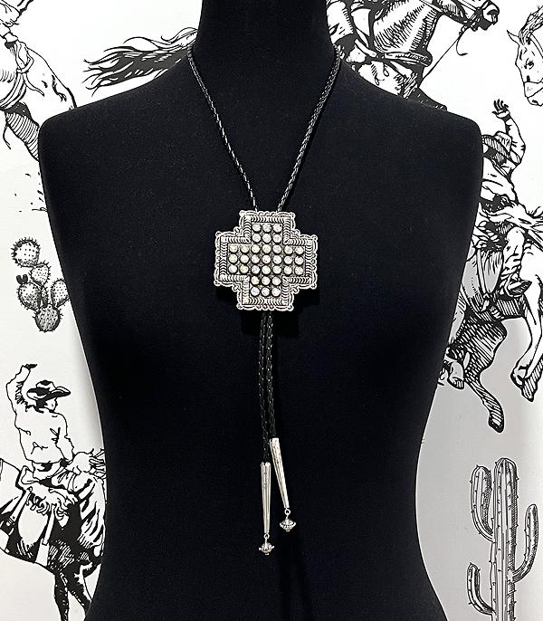 WHAT'S NEW :: Wholesale Tipi Brand Cross Concho Bolo Necklace