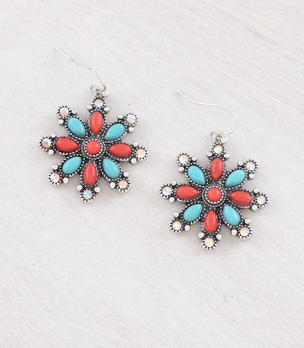 EARRINGS :: WESTERN HOOK EARRINGS :: Wholesale Western Concho Earrings