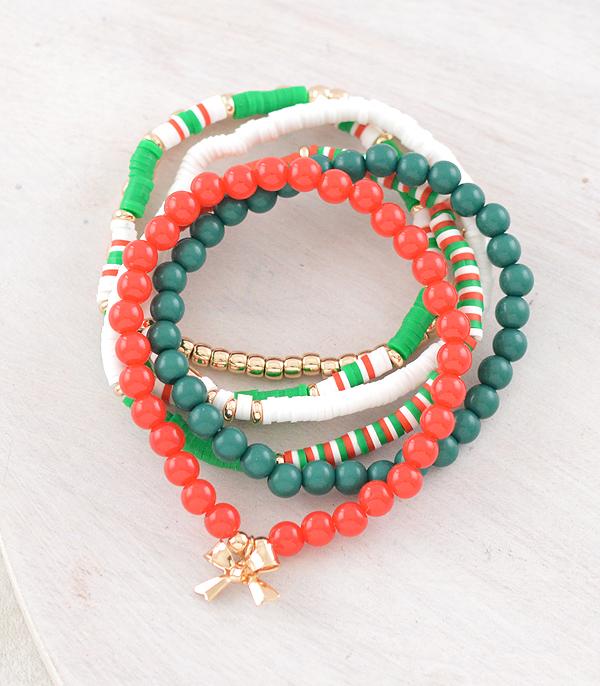 WHAT'S NEW :: Wholesale Christmas Bow Bracelet Set