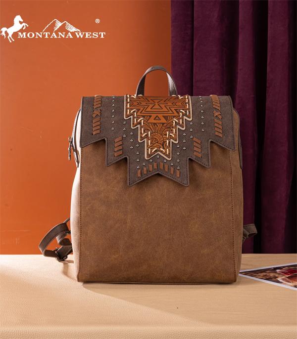 WHAT'S NEW :: Wholesale Montana West Aztec Tooled Backpack