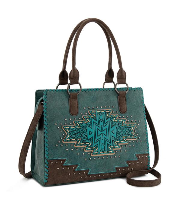 WHAT'S NEW :: Wholesale Montana West Aztec Tooled Tote Bag