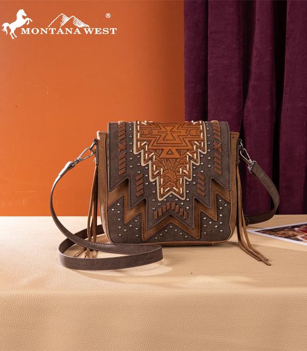 WHAT'S NEW :: Wholesale Montana West Aztec Tooled Crossbody Bag