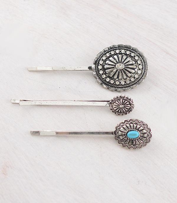 WHAT'S NEW :: Wholesale Western Concho Hair Pin Set
