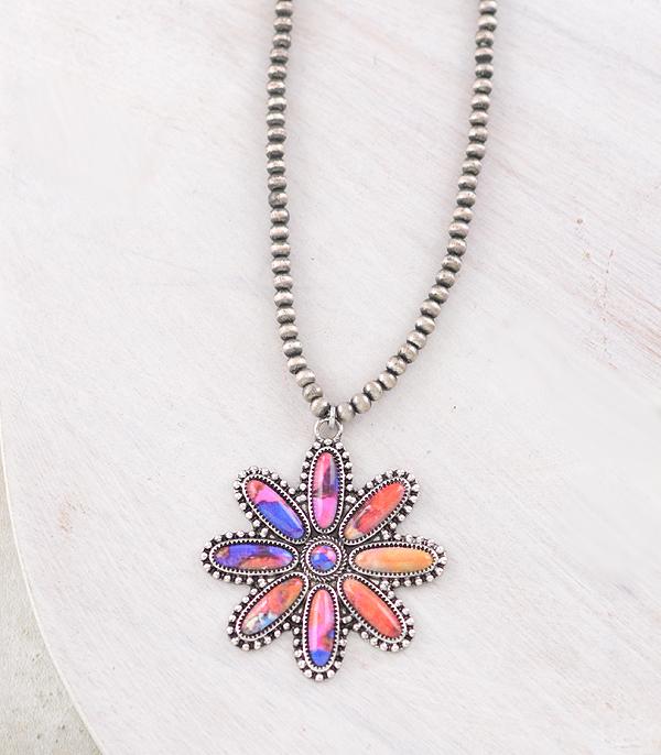WHAT'S NEW :: Wholesale Western Flower Concho Necklace