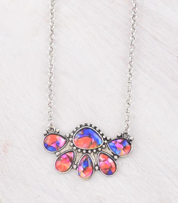 WHAT'S NEW :: Wholesale Western Multicolor Stone Necklace