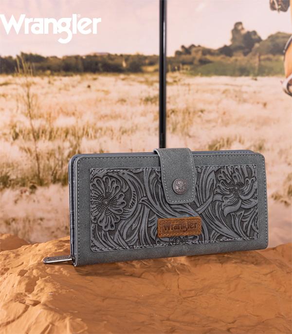 New Arrival :: Wholesale Wrangler Floral Tooled RFID Wallet