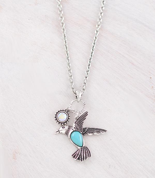 New Arrival :: Wholesale Western Humming Bird Pendant Necklace