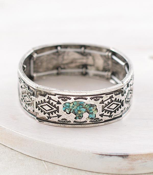New Arrival :: Wholesale Western Buffalo Aztec Bracelet