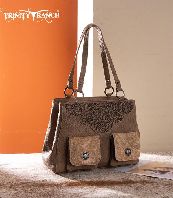 New Arrival :: Wholesale Cowhide Tooled Concealed Carry Tote Bag