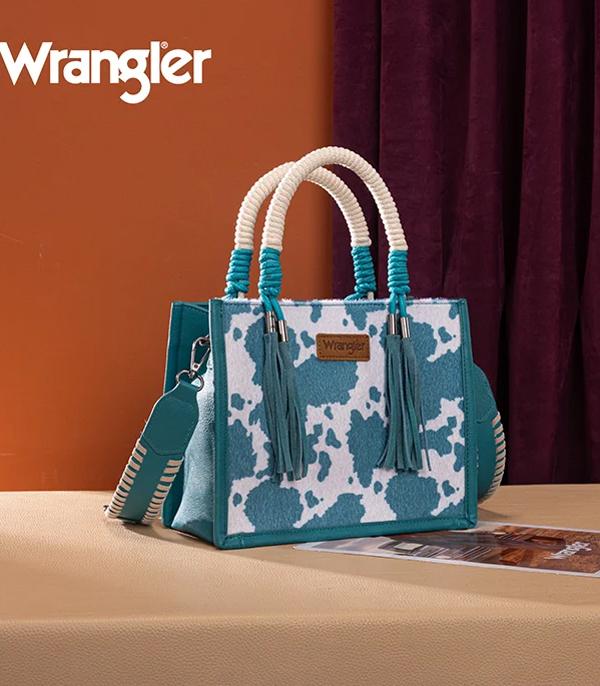 New Arrival :: Wholesale Wrangler Cow Print Tote Crossbody Bag