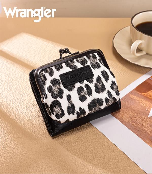 New Arrival :: Wholesale Wrangler Leopard Print Small Coin Wallet
